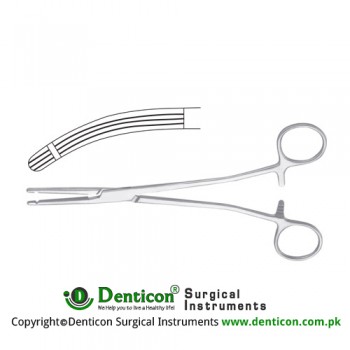 Heaney-Ballentine Hysterectomy Forcep Curved Stainless Steel, 21.5 cm - 8 1/2"